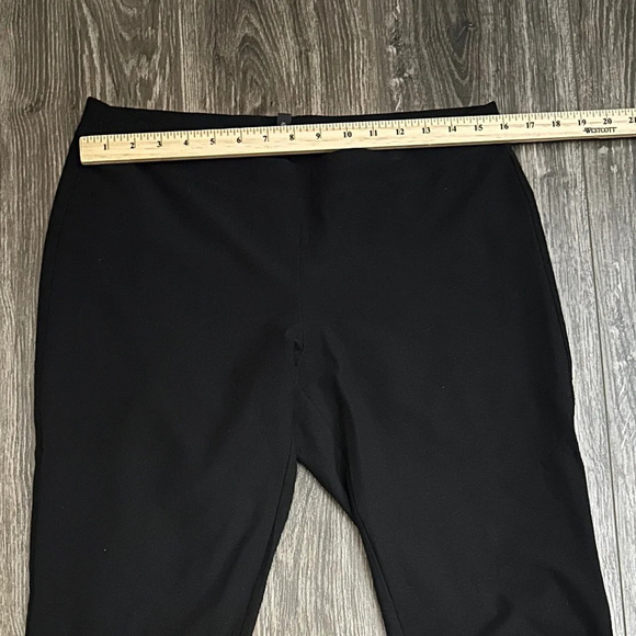 Eileen Fisher Black Viscose Lycra Knit Leggings Pants Size Medium - Picture 4 of 6
